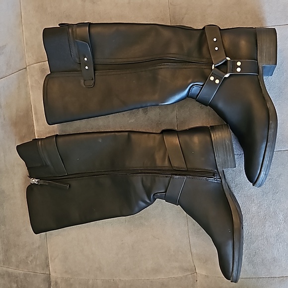 Circus by Sam Edelman Black Knee-High Heeled Boots - Picture 3 of 16